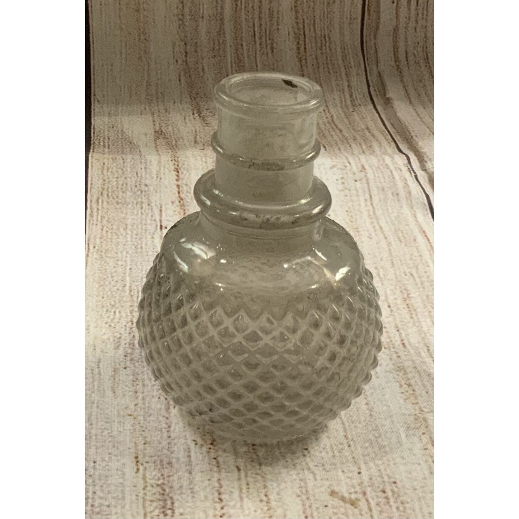 Creative Co-op Distressed Textured Glass Bud Vase