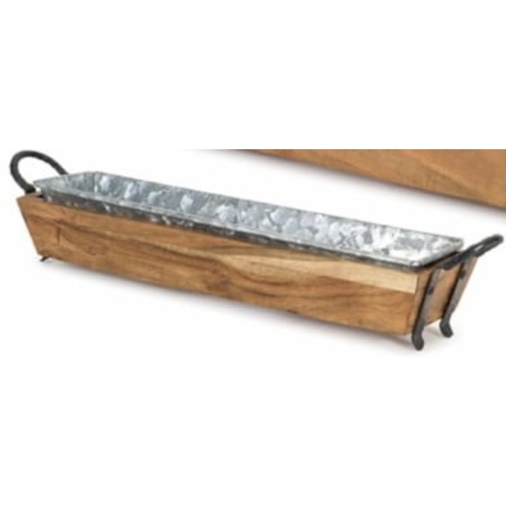 Melrose Wood & Iron Tray