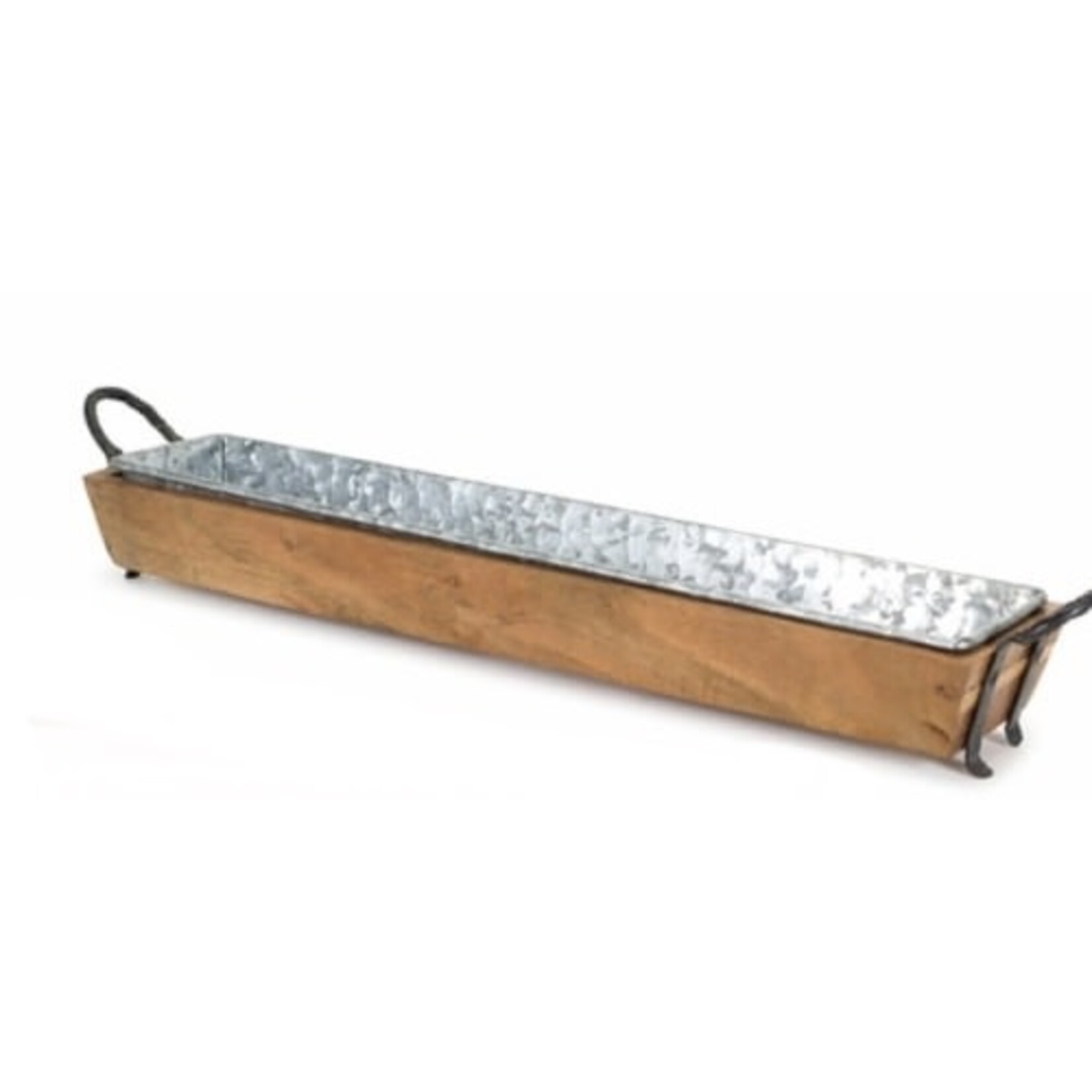 Melrose Wood & Iron Tray