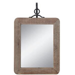 Creative Co-op Wood Framed Mirror w/Hanging Bracket