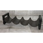 Gerson Rustic Metal Wine Bottle Holder