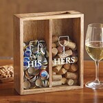 Mudpie His/Hers Wine Cork Box