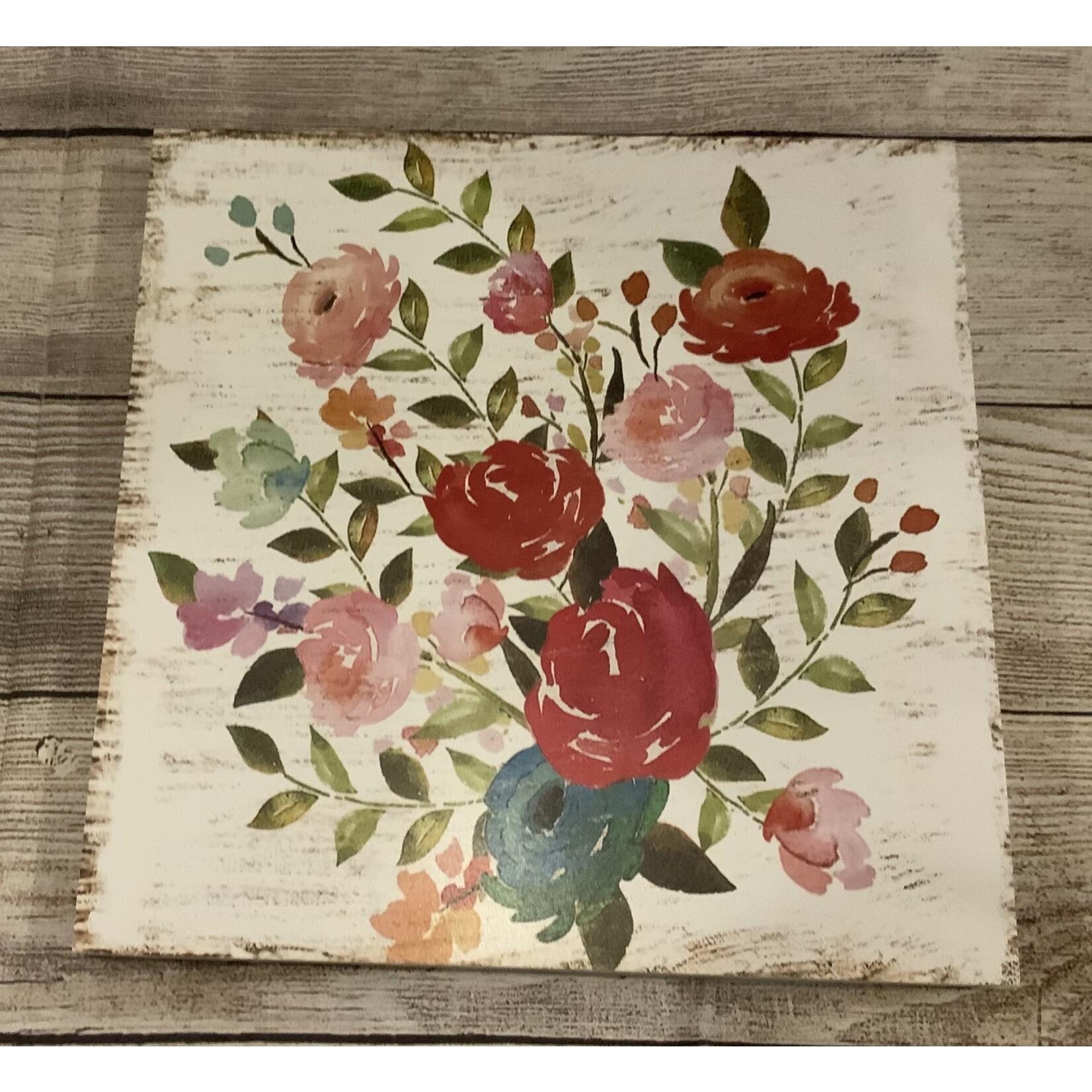 AGP Wooden Flower Print Picture