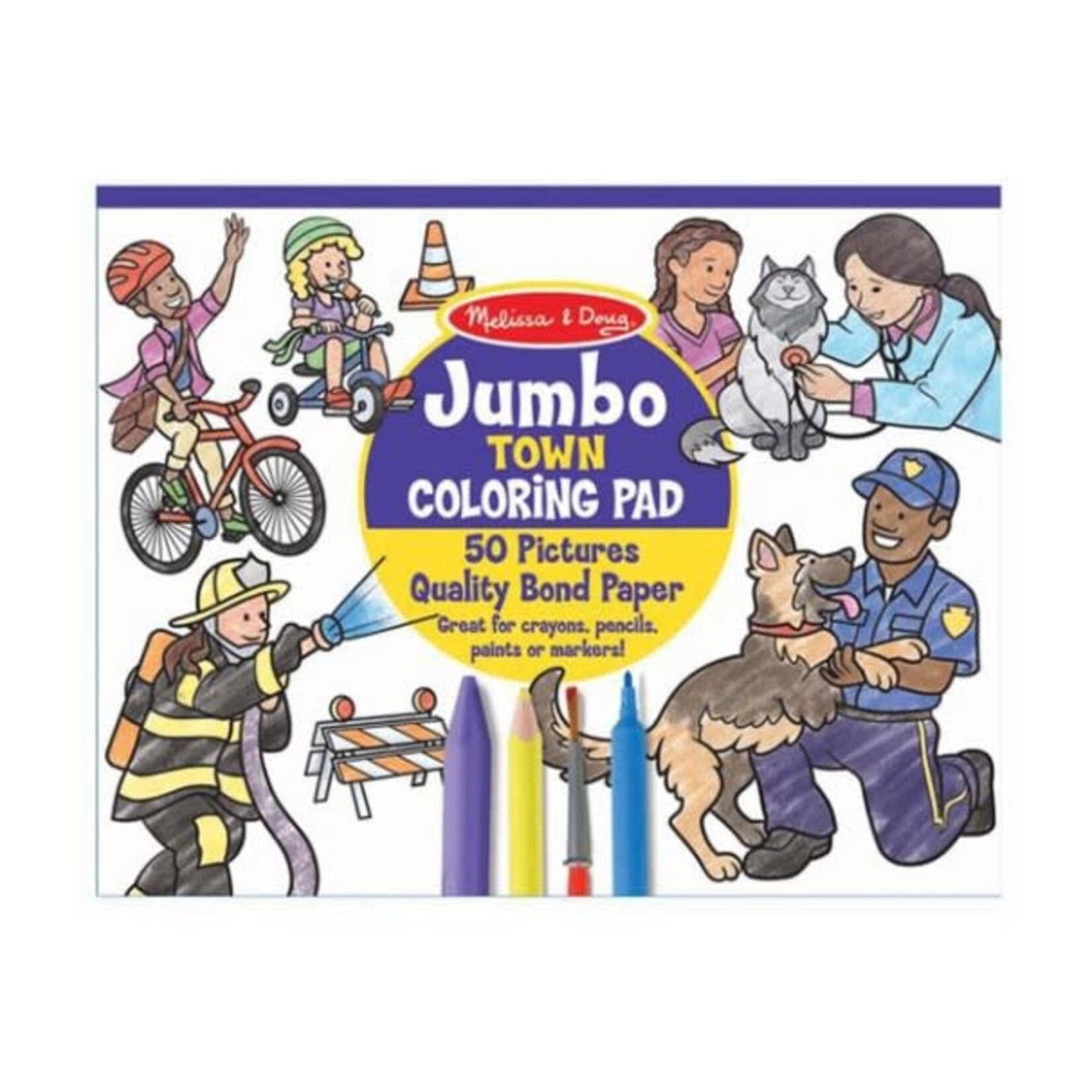Melissa & Doug Melissa & Doug Jumbo Coloring Pad Town