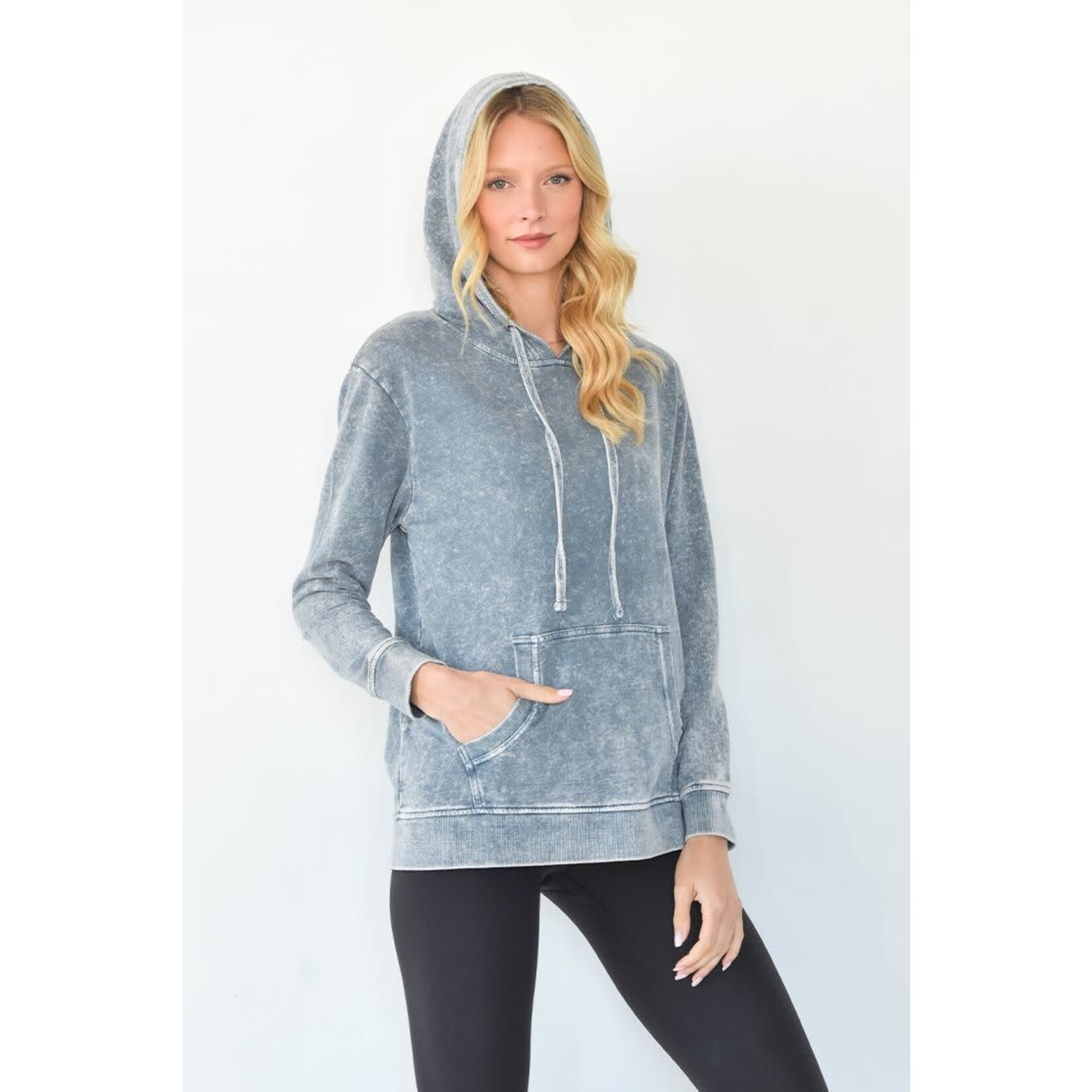 Sew in Love Sew in Love Acid Wash Hoodie