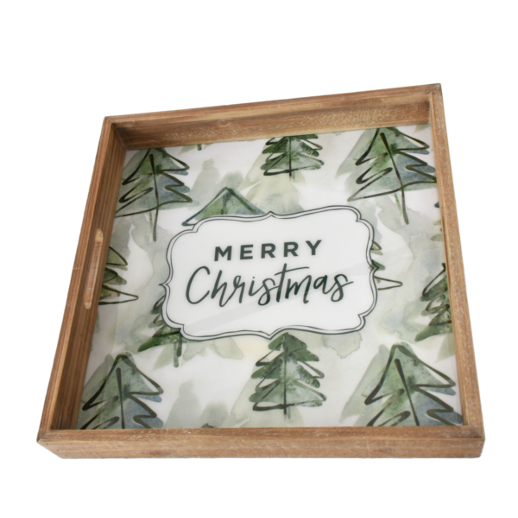Ganz Merry Christmas w/Tree Tray