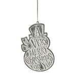 Ganz Embossed Metal Holiday Ornament
