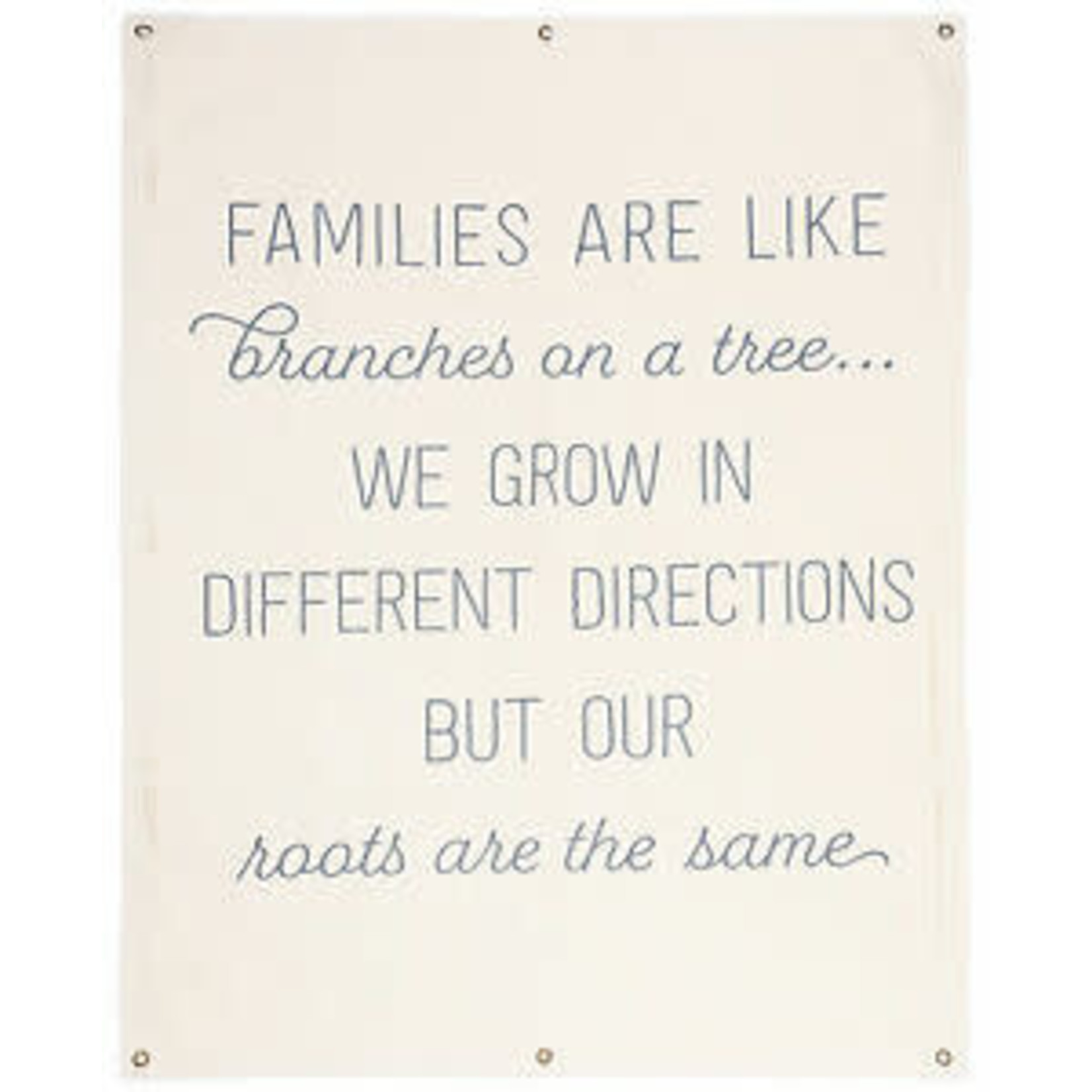 Ganz Families Are Like Branches Canvas Banner
