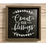 AGP Count Your Blessings Wood Framed Sign