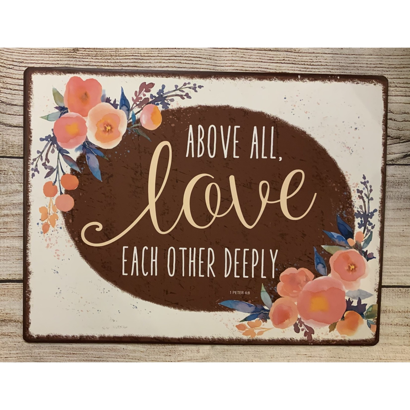 Ganz Above All Love Each Other Deeply Sign