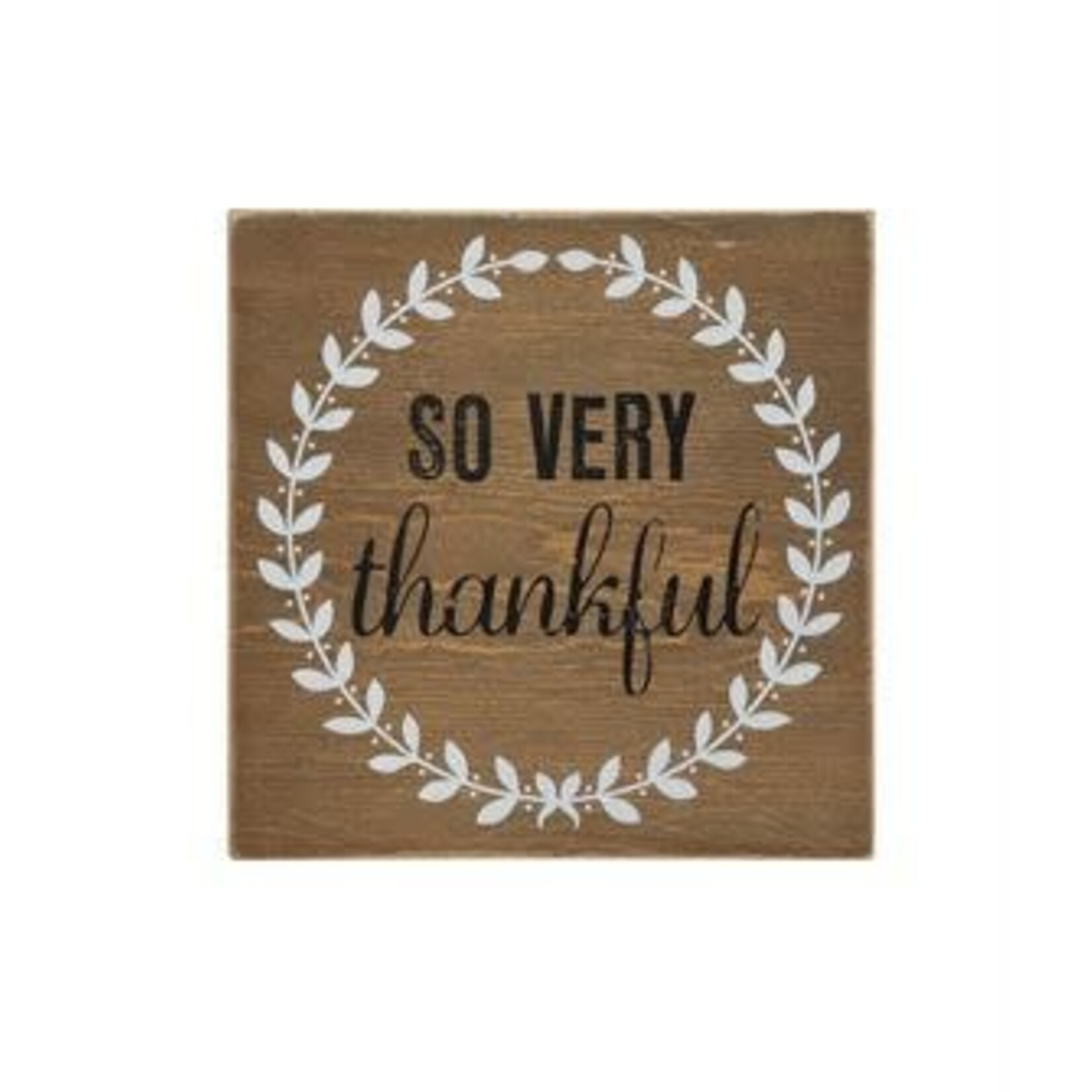 Creative Co-op So Very Thankful Box Sign