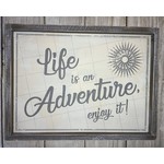 Adams & Co. Life is an Adventure Enjoy it Wood Sign