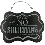 Adams & Co. No Soliciting Sign