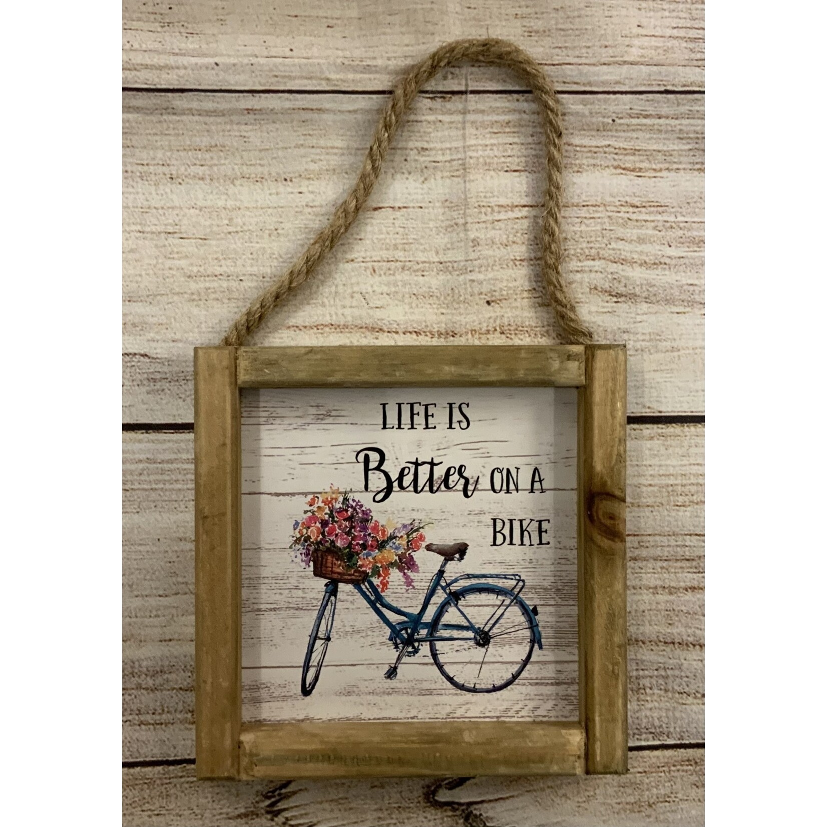 Gerson Bicycle Wood Wall Hanging