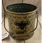 Gerson Metal Embossed Bee Bucket