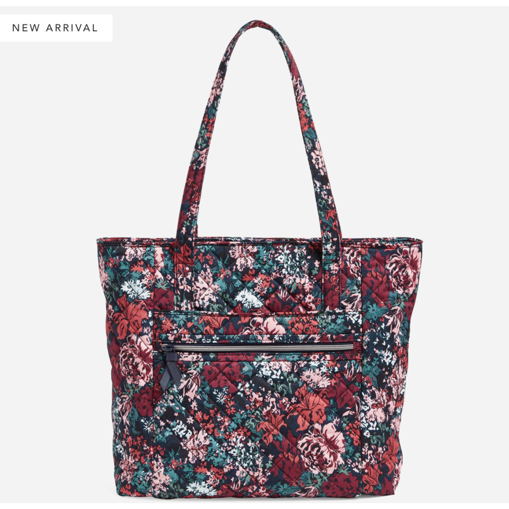 Vera Bradley Vera Bradley Vera Tote Cabbage Rose Cabernet