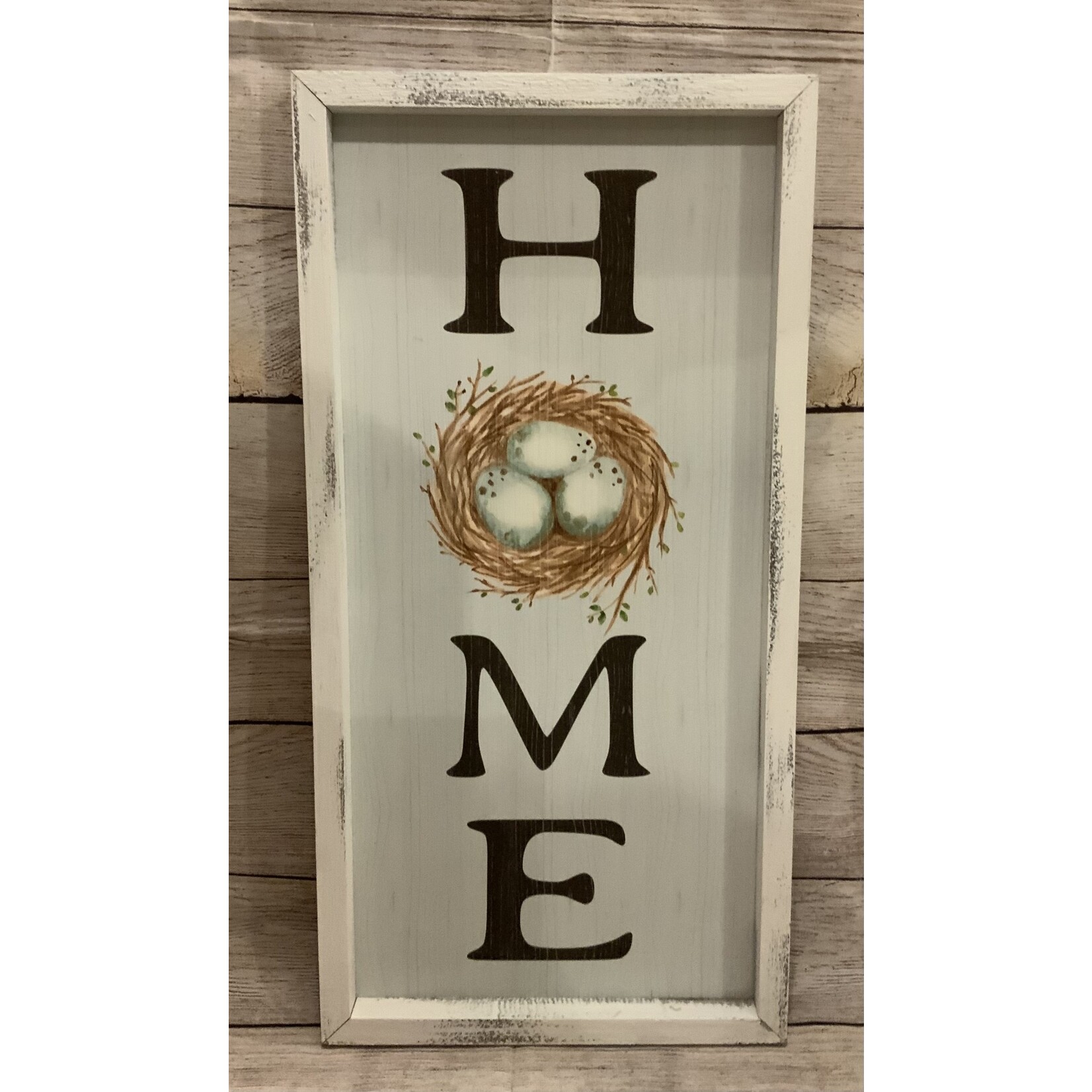 My Word! Home With Nest Framed Sign