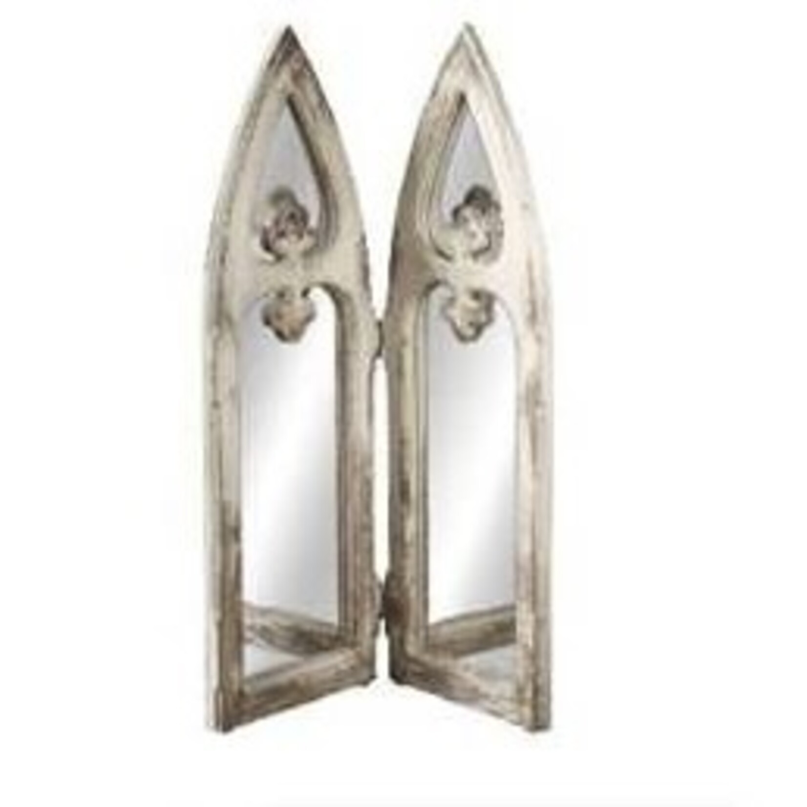 Midwest CBK Distressed Arch Folding Mirror