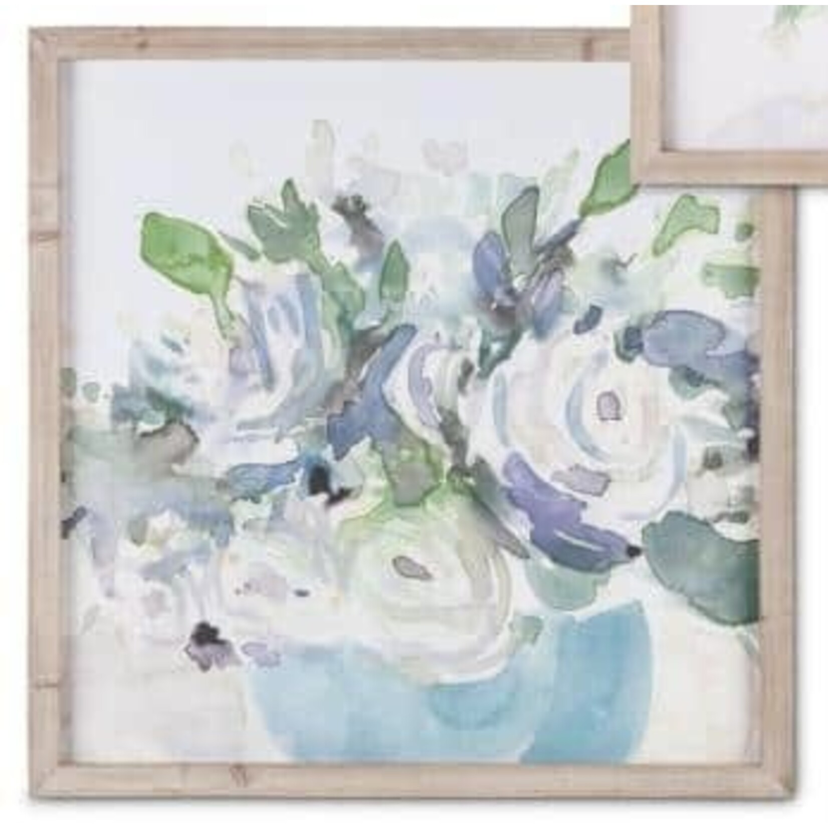 Lone Elm Studio Blue Bouquet Framed Wall Art