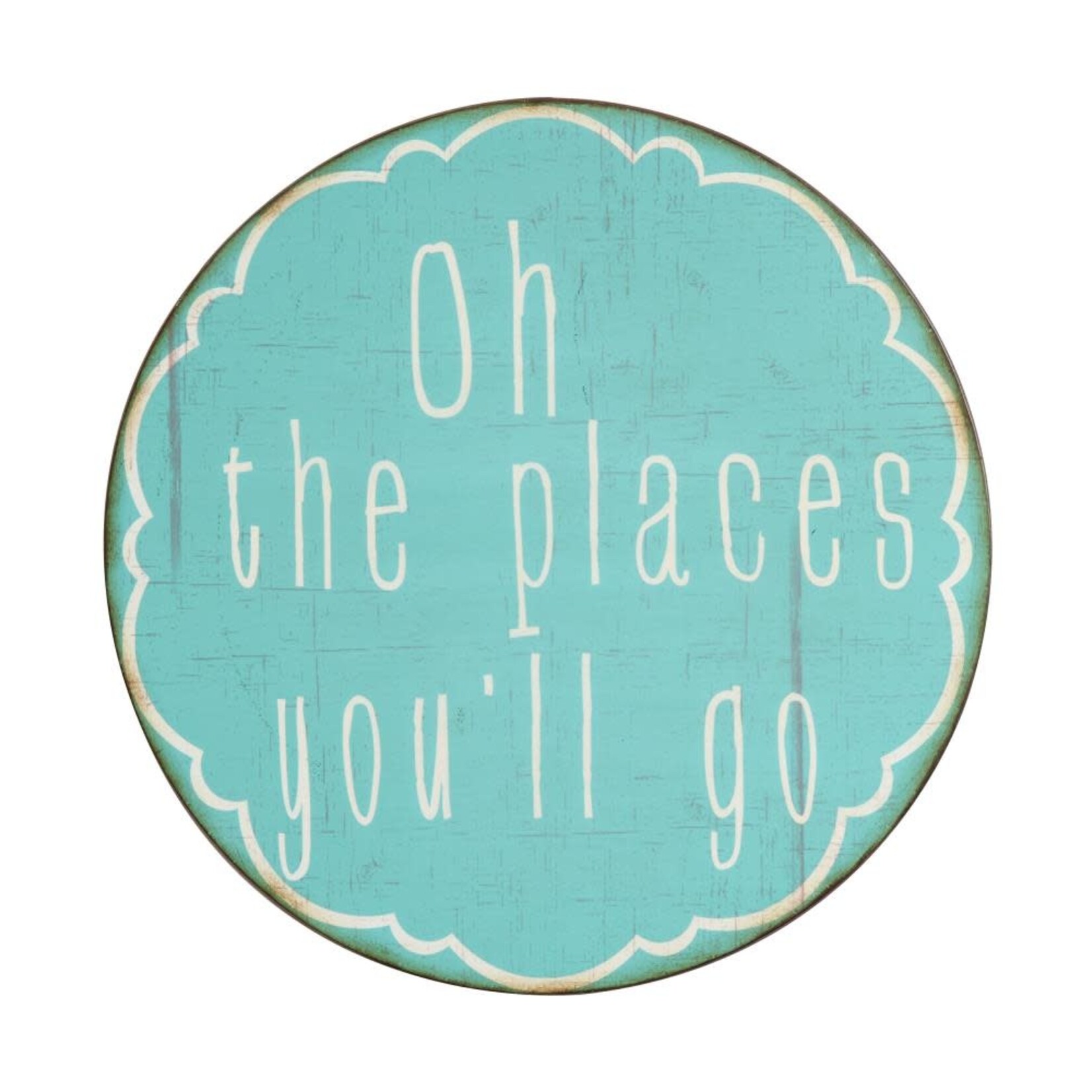 Creative Co-op Oh the Places You’ll Go Metal Wall Decor