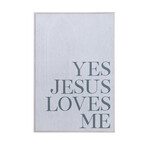 Creative Co-op Yes Jesus Loves Me Wall Decor