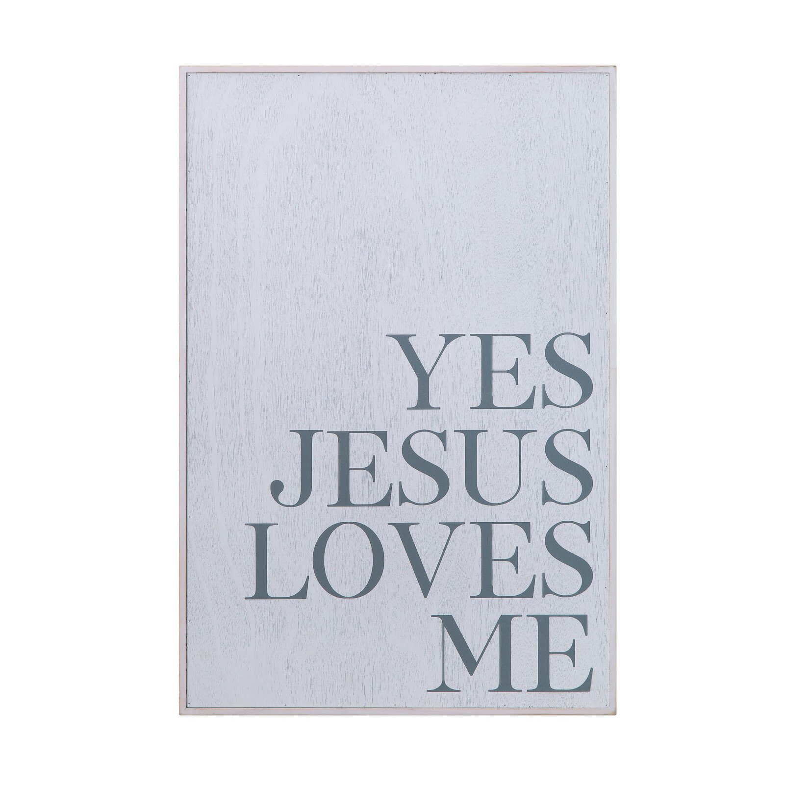 Creative Co-op Yes Jesus Loves Me Wall Decor