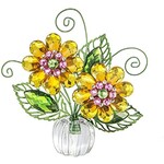 Ganz Two-Tone Daisy Posy Pot ACRY-642