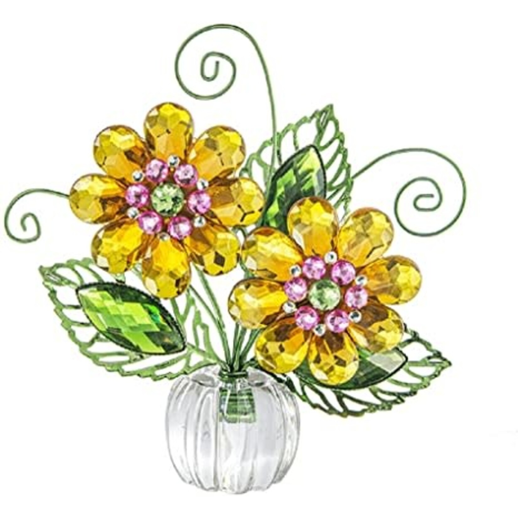 Ganz Two-Tone Daisy Posy Pot ACRY-642