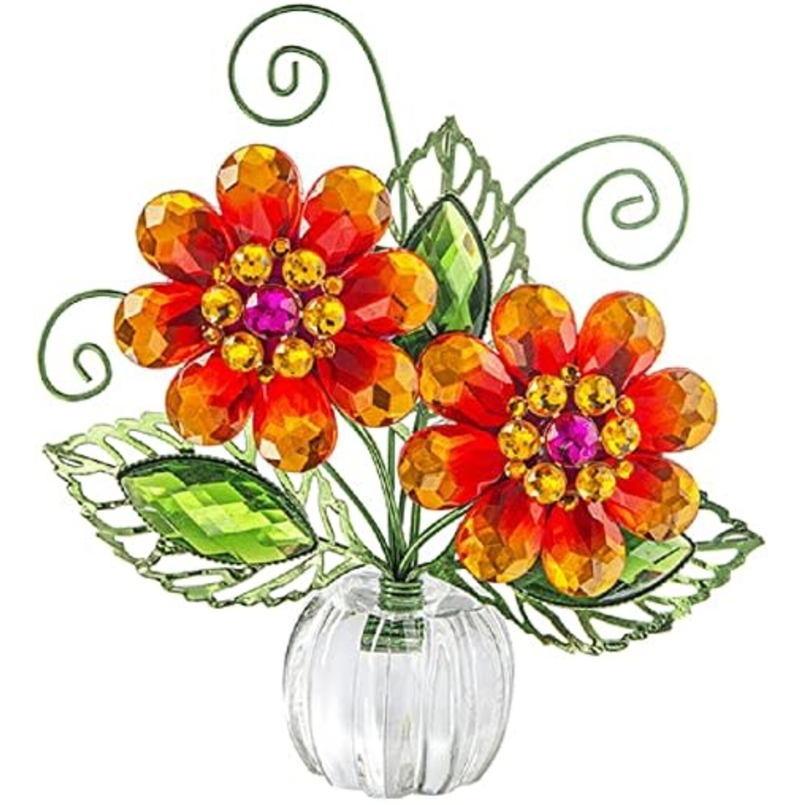 Ganz Two-Tone Daisy Posy Pot ACRY-642