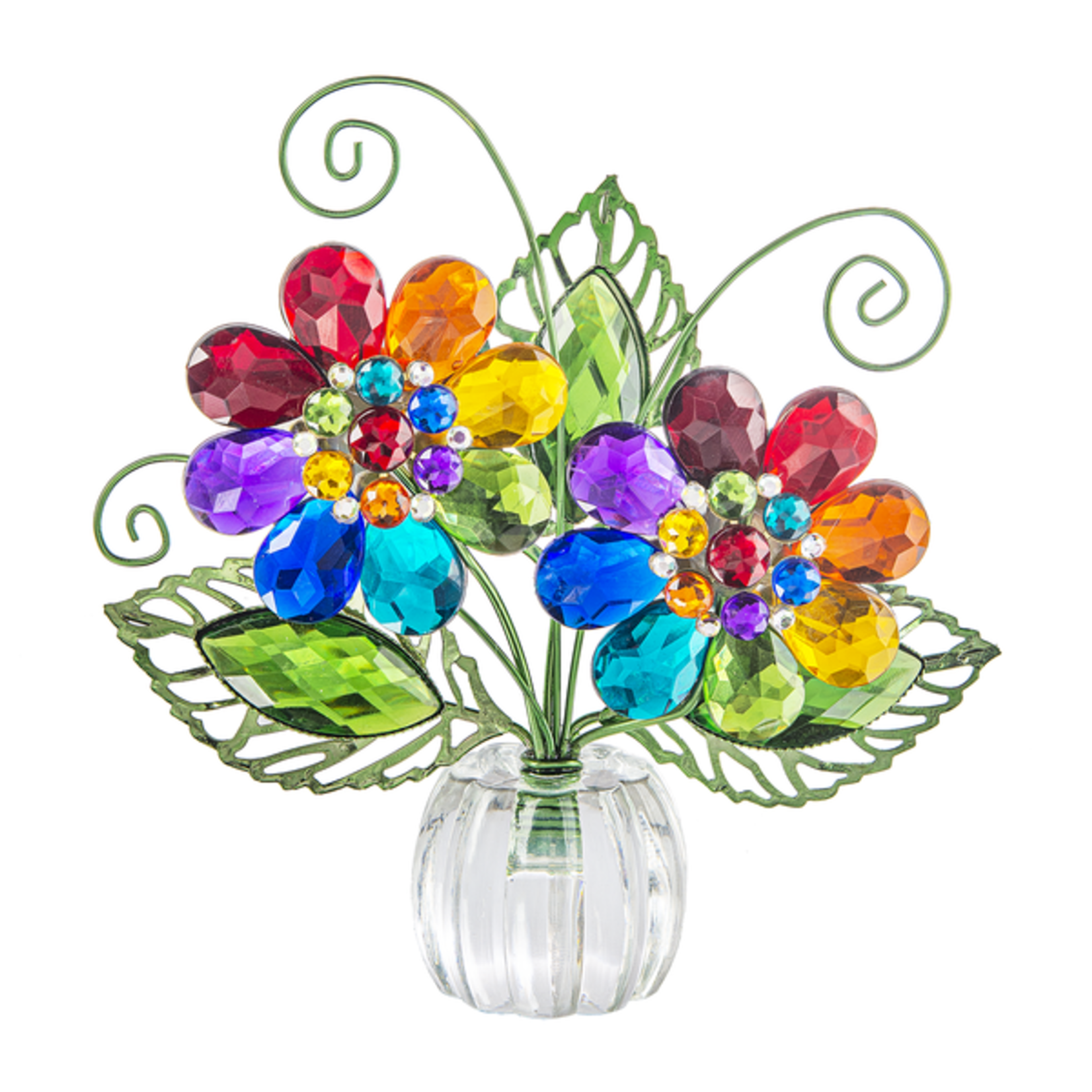 Ganz Acrylic Rainbow Posy Pot