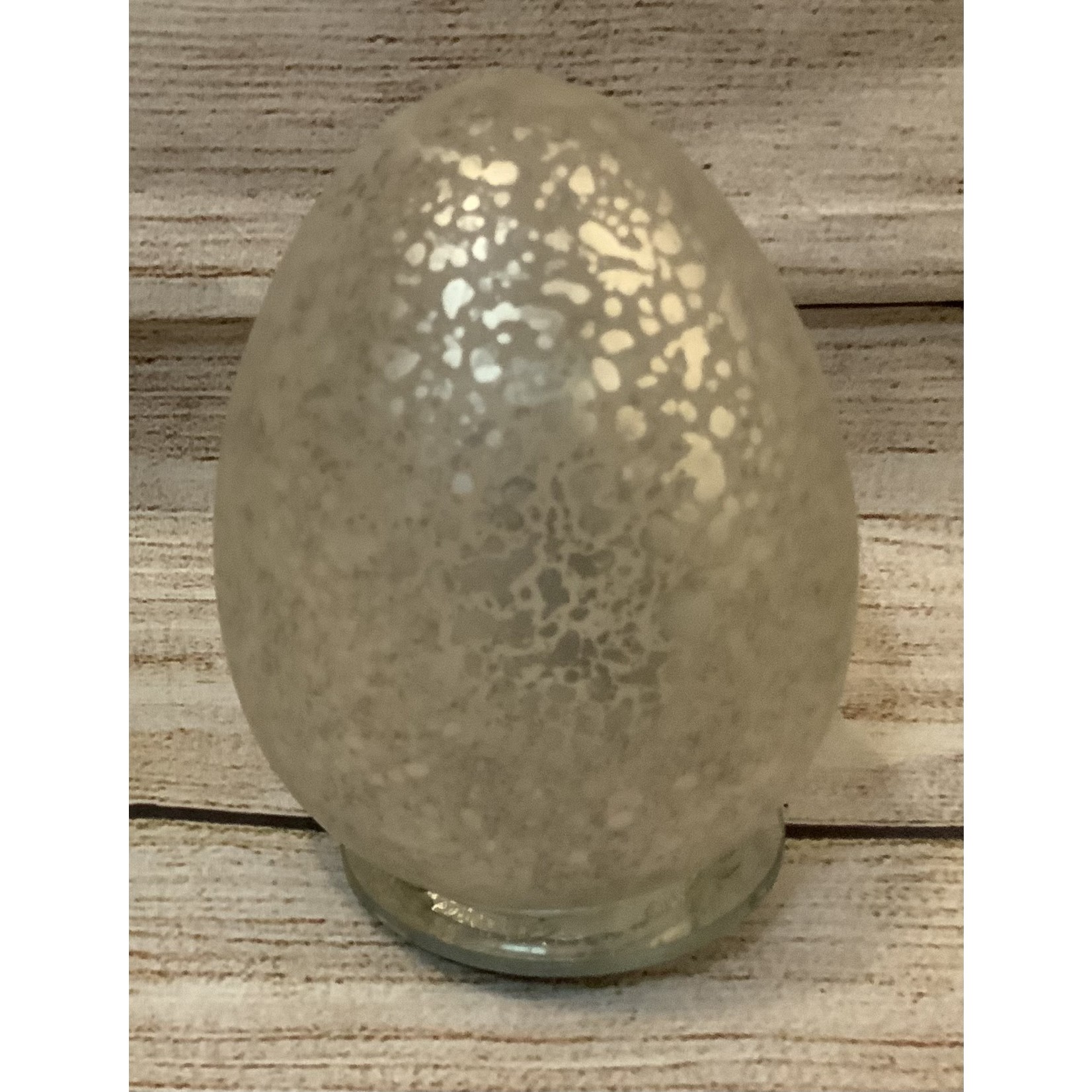 Transpac Lighted Glass Egg