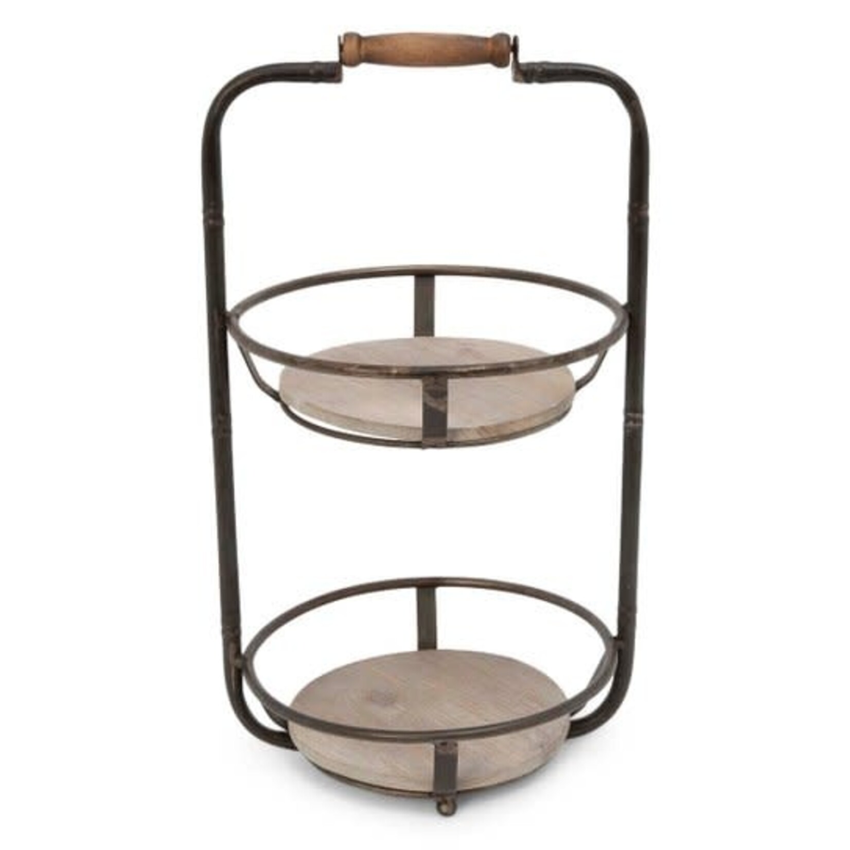 Gerson Wood & Metal Plant Stand