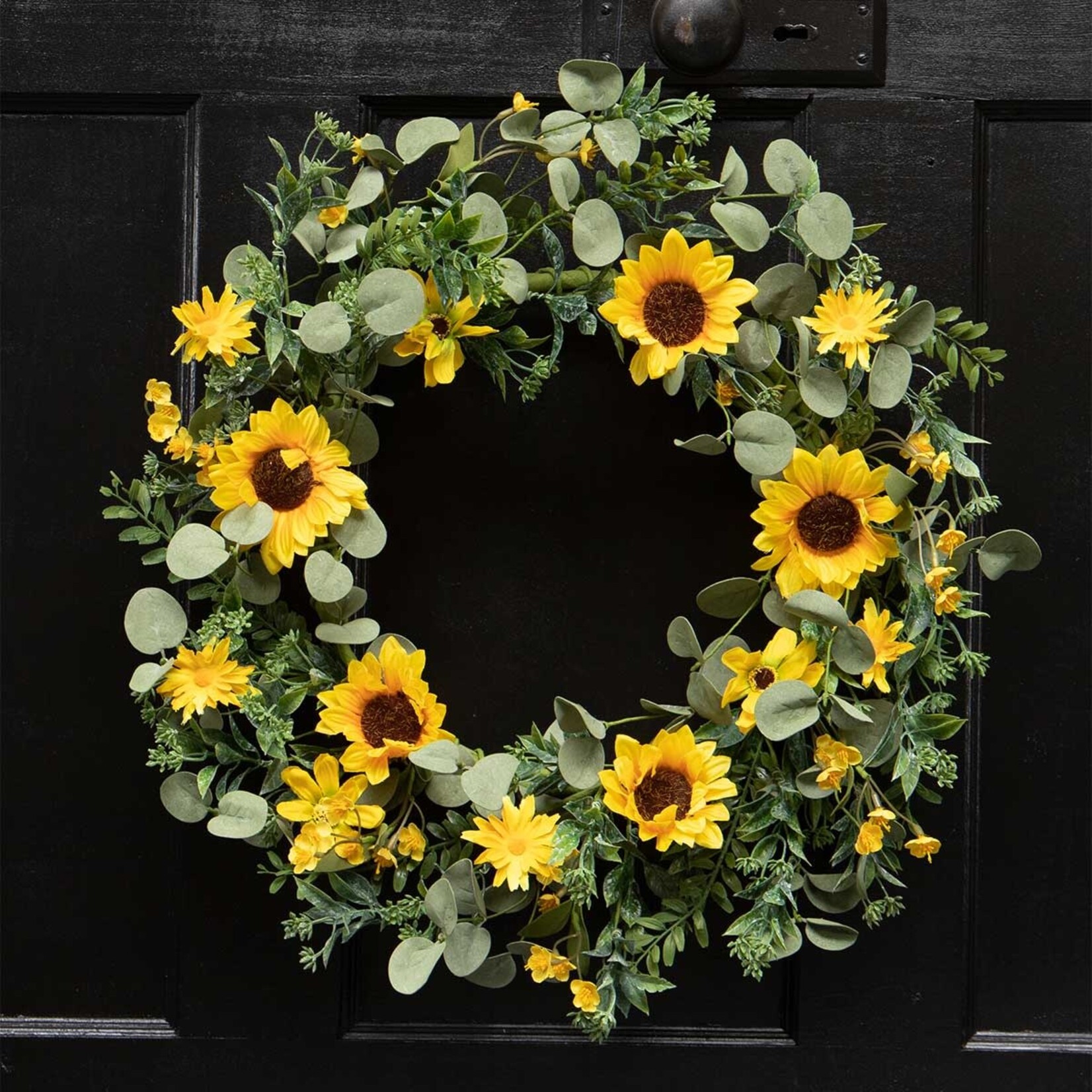 Meravic Sunflower/Daisy/Eucalyptus Wreath