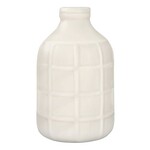 Creative Co-op Stoneware Vase w/ Basket Weave Pattern