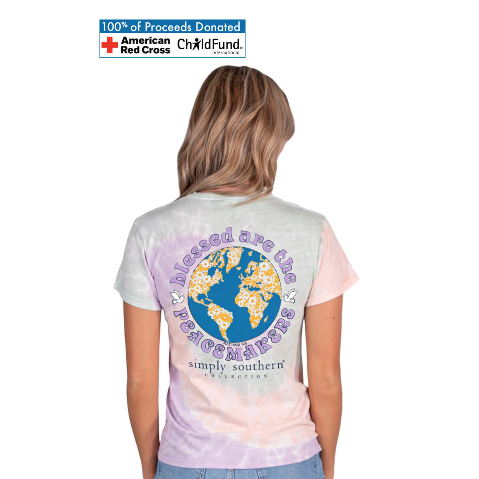 Simply Southern Simply Southern Peace T-Shirt for in Boca Multi Youth Small