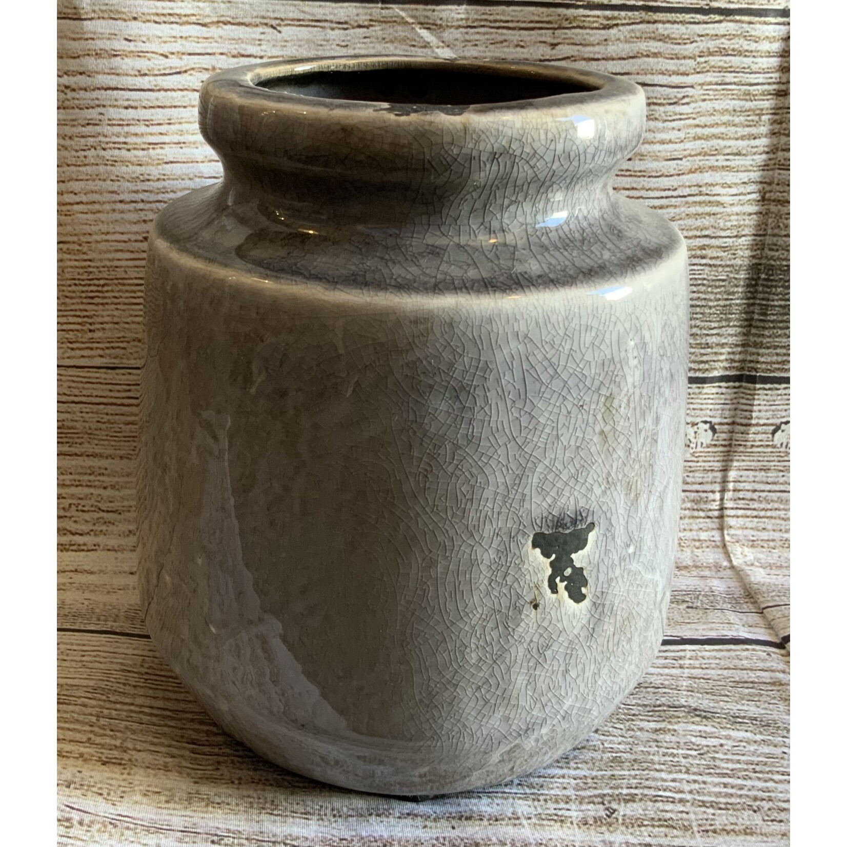 Melrose Gray Stoneware Vase