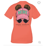 Simply Southern Simply Southern Youth Mini T-Shirt for Girls in Sunset Pink