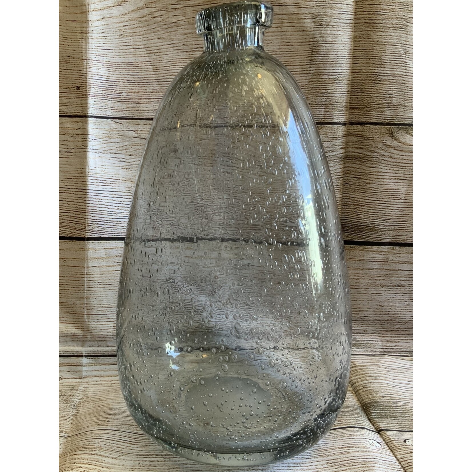 AGP Clear Bubble Glass Vase