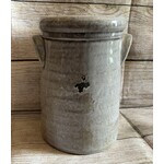 Melrose Gray Rustic Stoneware Crock