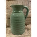 Raz Aqua Crackled Glaze Stoneware Pitcher