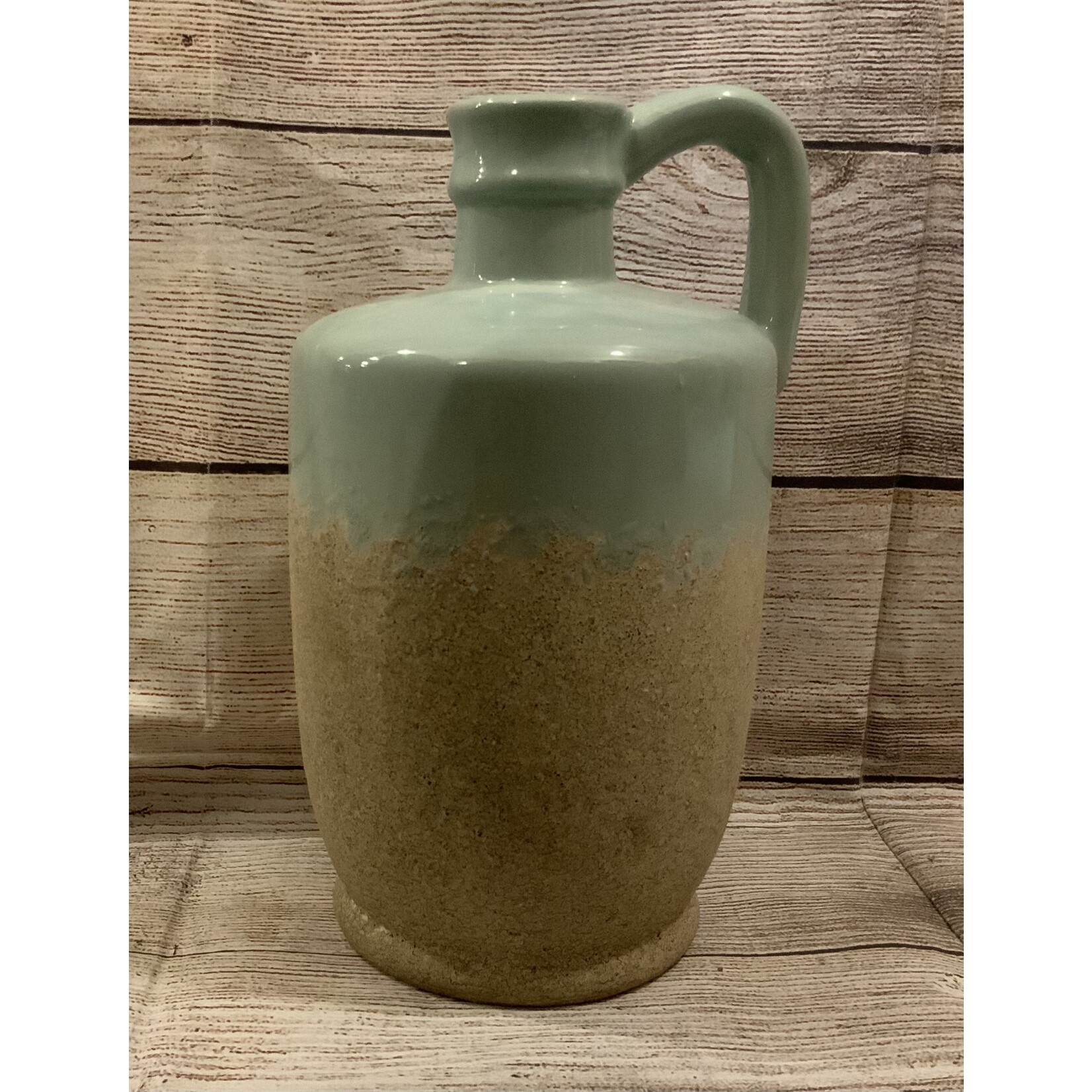 Youngs Aqua Textured Stoneware Jug