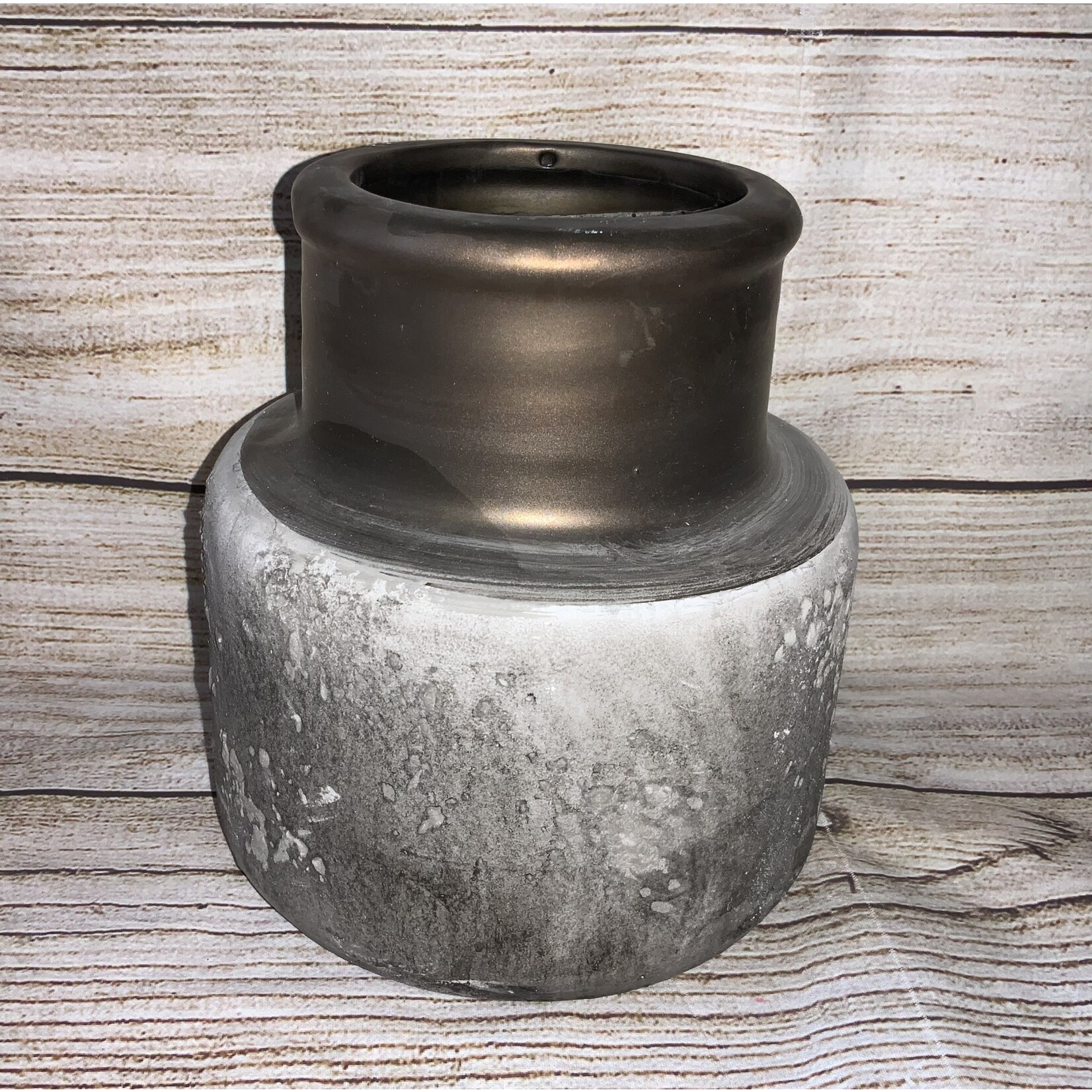 Melrose Concrete & Copper Vase