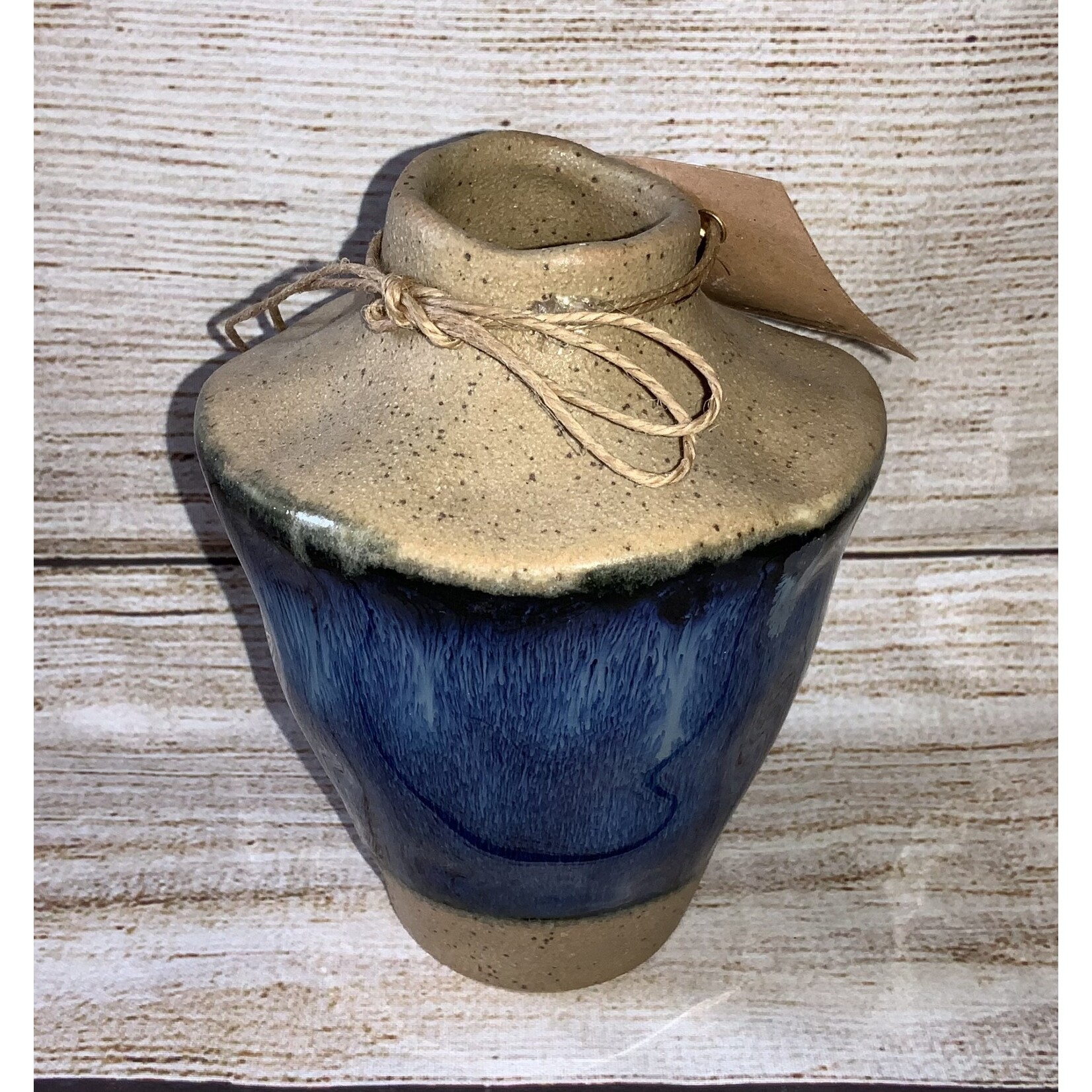 Mudpie Mudpie Blue Clay Bud Vase
