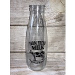 Gerson Clear Glass Milk Bottle