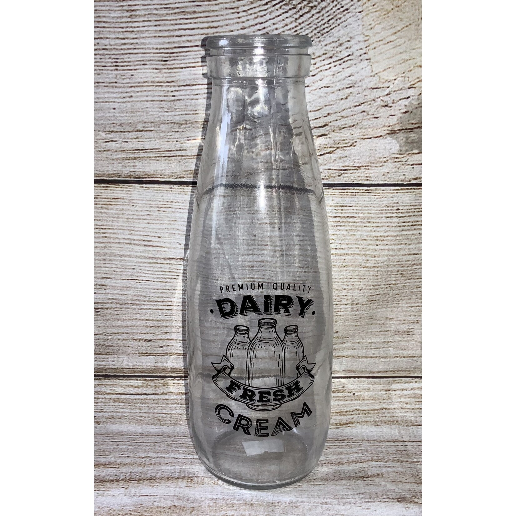 Gerson Clear Glass Milk Bottle