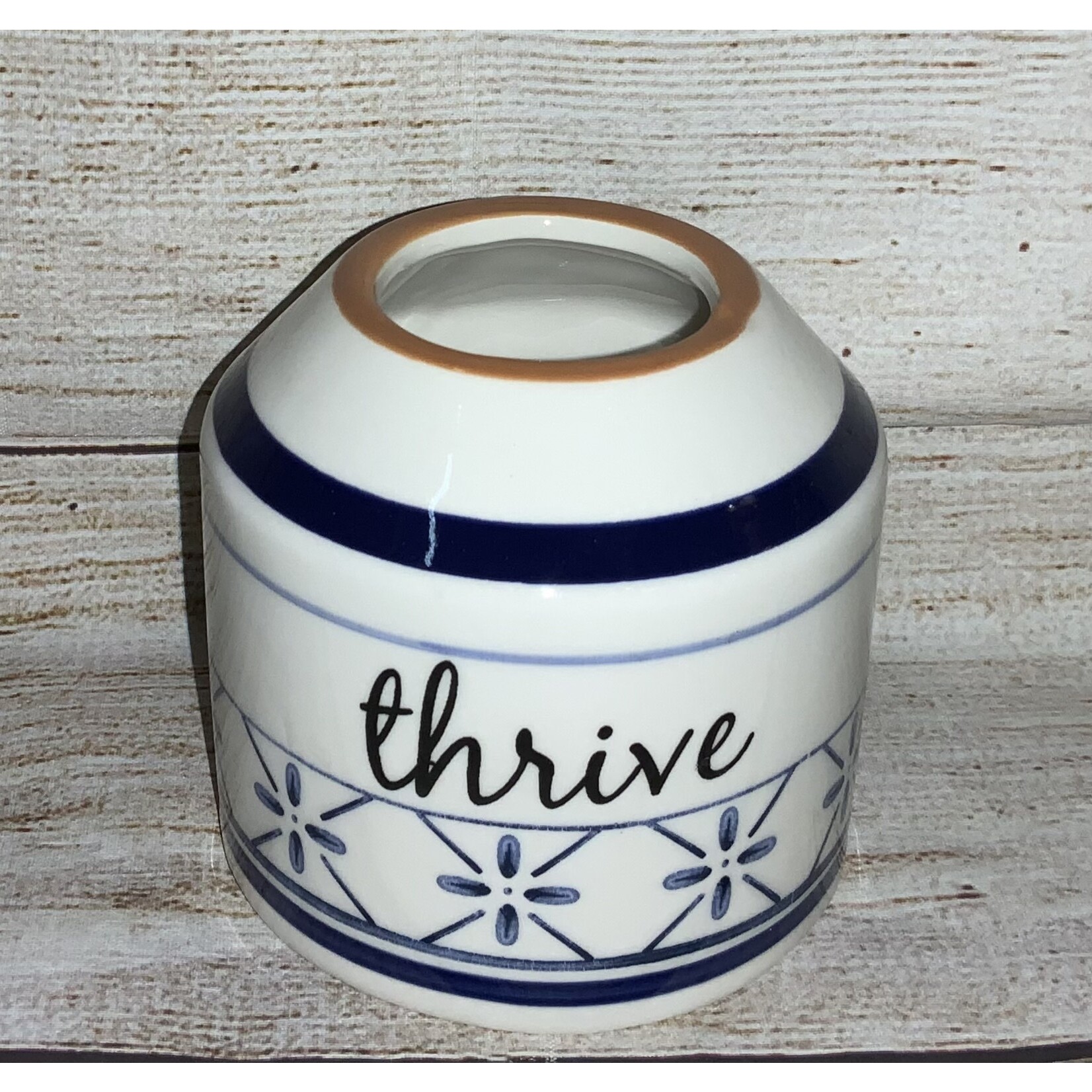 Youngs Ceramic Blue & White Vase