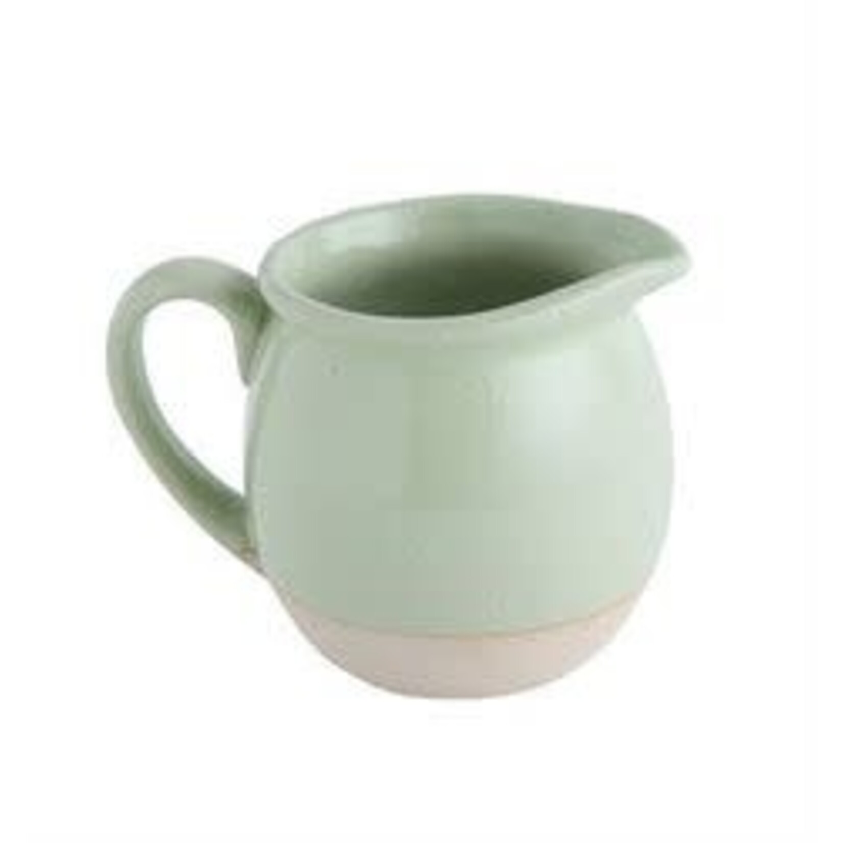 Creative Co-op Aqua Stoneware Creamer