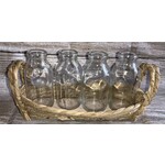 Youngs Glass Bottles in Basket