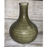 Melrose Dark Green Stoneware Bud Vase