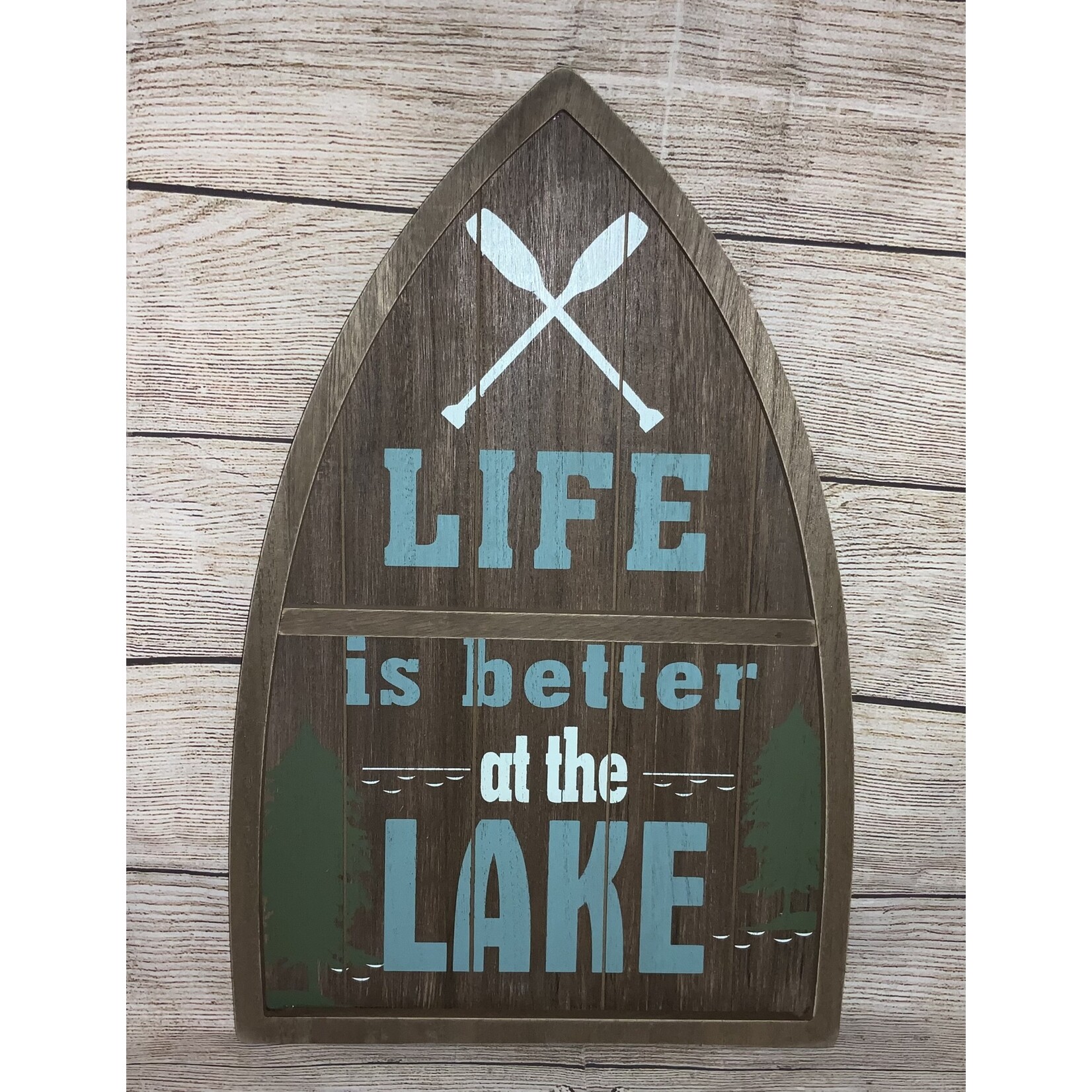 Gerson Life is Better at the Lake Boat Shaped Sign